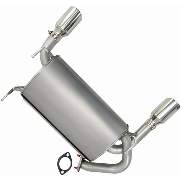 Exhaust Muffler with Tips Fits 2003-2008 Infiniti FX35 3.5L - Stainless Steel | Direct Fit
