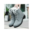 thumbnail image 5 of Fangasis Ladies Warm Booties Lightweight Winter Boot Mid Calf Snow Boots Cold Weather Slip Resistant Hiking Bootie Gray 12, 5 of 6