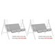 thumbnail image 1 of Billuyoard Gran oferta, cubierta de silla de 3 asientos para jardín al aire libre, cubierta de tienda de campaña con sombra para Patio, gris 2Conjunto, 1 of 6