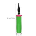 thumbnail image 2 of Balloon Hand Pump, Portable Air Inflator With Nozzle For Balloons, For Party Decorations, Birthday Celebrations, Wedding Events, Green, 2 of 5