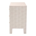 thumbnail image 4 of Baxton Studio Leyna Modern Beige Faux Shagreen 3-Drawer Storage Cabinet, 4 of 6