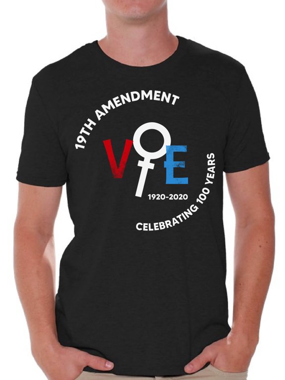 Vote Shirts for Men 2020 Election USA T Shirt 19th Amendment Democracy Shirt Voter T Shirt
