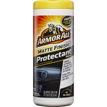 Armor All Matte Finish Protectant Wipes, 25 count, Auto