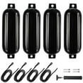 thumbnail image 1 of 4x Barco 1 Bomba de Aire Boyas Protectoras Accesorios 11x40cm Uso para Yate Cuerda Negra, 1 of 9