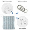 thumbnail image 5 of Gray Blue Dandelion Waterproof Fabric Shower Curtain,Spring Flowers Modern Minimalist Waterproof Fabric Shower Curtain for Bathroom Curtains Bathtubs Hotel Shower Curtains with 12 Hooks Long 72x78in, 5 of 8