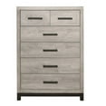 thumbnail image 2 of Deena 49 Inch 6 Drawer Tall Dresser Chest with Metal Handles, Light Gray- Saltoro Sherpi, 2 of 6