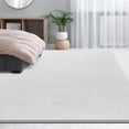 thumbnail image 5 of Large Area Rugs For Living Room Bedroom  6x9 Feet White Rug Minimalist Modern Shag Soft Thick Comfy Memory Foam Indoor Carpet Non-slip Washable Dorm Home Decor, 5 of 8