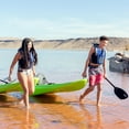 thumbnail image 5 of Lifetime Hydros Angler 8 ft 5 in Sit-On-Top Fishing Kayak with Paddle, Lime Green (90785), 5 of 38