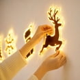 thumbnail image 4 of Led Christmas Wall Decor with 2D Flat Silhouette and Reindeer Patterns, Set of 6, Classic Design, for Indoor and Outdoor Holiday Decor, Christmas Decoration, 4 of 5