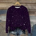 thumbnail image 2 of Ashirexll Crewneck Sweatshirts Oversized Sweatshirt For Winter Tops Womens Long Sleeve Tops Casual Trendy Printed Blouse Thin Hoodie Loose Fitting Cute Shirt, 2 of 7