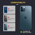 thumbnail image 3 of Entronix Tempered Glass Screen Protector for iPhone 12 Pro Max, 2 Tempered Glass with 2 Camera Glass Lens Cover Flim [Case Friendly][Scratch-Resistant], 3 of 5