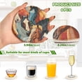 thumbnail image 3 of Horses 6 Pcs Drink Coasters with Holder Absorbent Coasters Woven Coasters for Drinks Table Desk Protection Home Decor, 3 of 7