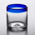 thumbnail image 1 of Rocks / Old Fashioned Glass with Blue Rim  12 oz- 12/Case, 1 of 3