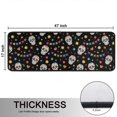 thumbnail image 5 of Kitchen Rugs Sets Of 2,Black Festive Skull Pattern Anti Fatigue Kitchen Mat Rugs Non Slip Washable,Decorative Kitchen Floor Mats for Kitchen,Sink,Laundry,17"x47"+17"x47", 5 of 5