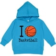 thumbnail image 2 of Inktastic I Heart Basketball Toddler Hoodie, 2 of 4