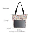 thumbnail image 3 of KLL Tote Bag for Women Trendy Floral Design Print Shopping Grocery Reusable Bags for Office School Shopping Travel, 3 of 6