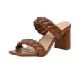 thumbnail image 4 of Dunes + CUSHIONAIRE Technology Women's Iris braided Heel Sandal +Memory Foam and Wide Widths Available, Brown 9.5 W, 4 of 5