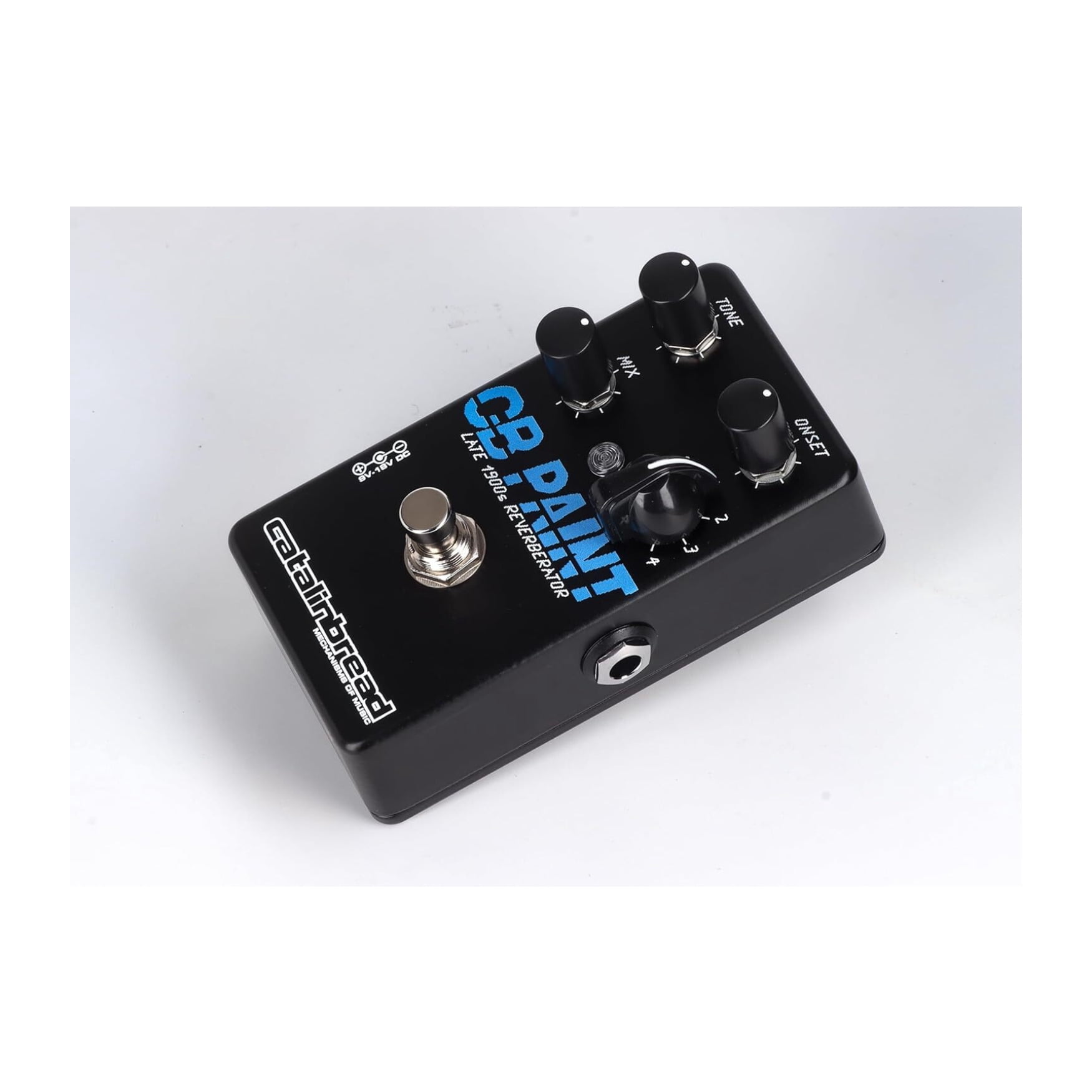 Catalinbread CB Paint Late 1900s Reverberator Guitar Effects Pedal with Gate/Reverse Modes, Mix, Tone, and Onset Controls
