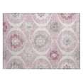 thumbnail image 2 of Addison Rugs Chantille Indoor/Outdoor Transitional Medallions Pink Washable Rectangle Rug, 1'8" x 2'6", 2 of 6