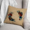 thumbnail image 3 of Creative Products Happy Thanksgiving Floral Wreath 3 16 x 16 Spun Poly Pillow, 3 of 3
