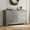 Grey, variant on Black 6 Drawer Dresser for Bedroom – 54" Wide Modern Wooden Chest with Deep Drawers, Metal Knobs, for Hallway, Entryway, Living Room