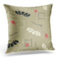 thumbnail image 1 of BOSDECO Berry Black Abstract Abstraction with Cherries White Beautiful Cherry Pillowcase Pillow Cover Cushion Case 16x16 inch, 1 of 1