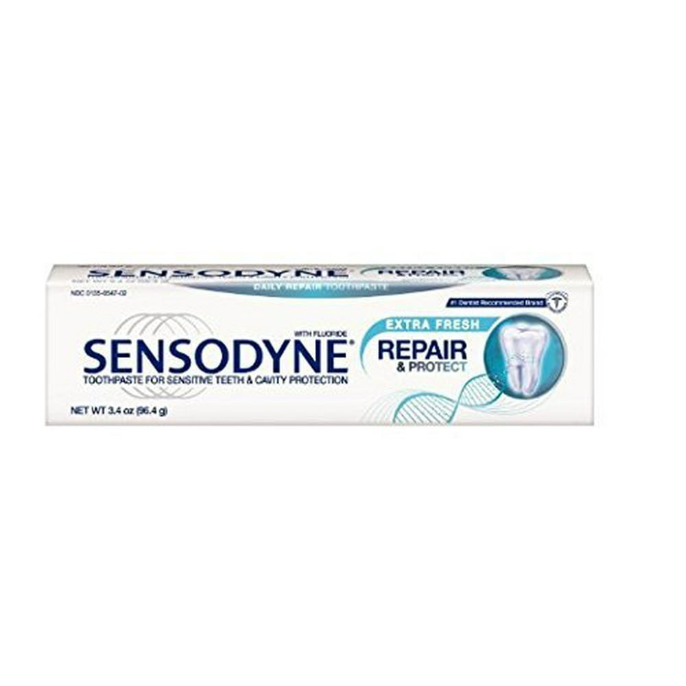Sensodyne Repair and Protect Extra Fresh Toothpaste, 3.4 Ounce (Pack 2)