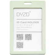 DYZD ID Card Holder Plastic ID Badge Holder ID Holder with Breakaway Necklace Lanyards Vertical Style ID Badge Card