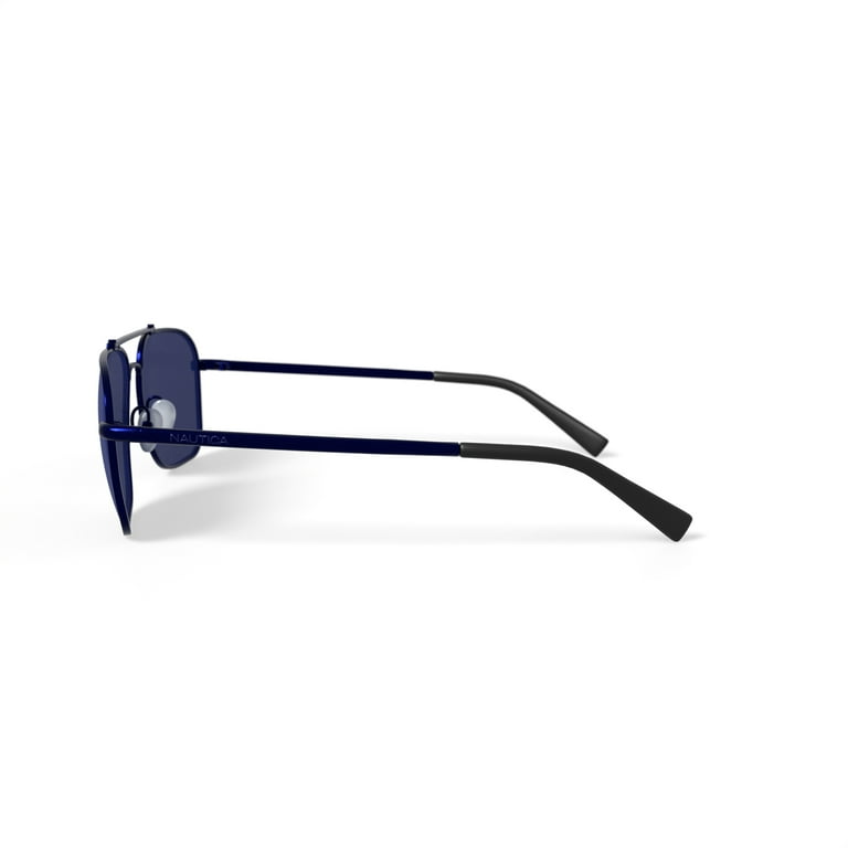 Nautica Men's Rx'able Sport Sunglasses, N9208S, Matte Navy, 57-15