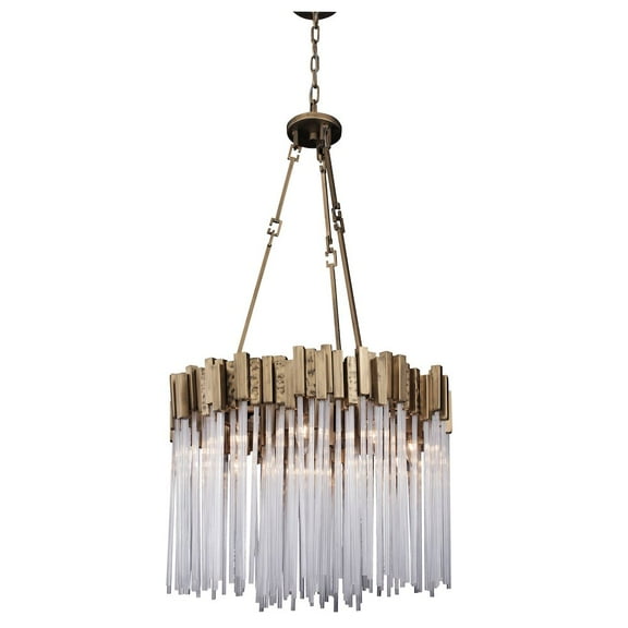 Varaluz Matrix 9-Lt Pendant - Havana Gold