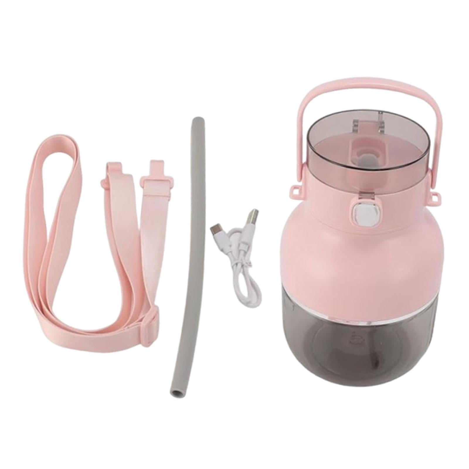 CoudarTitie Portable Electric Blender Personal Juicer 500ml USB C Charging Leakproof Lid 70W Pink