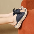 thumbnail image 4 of Eltusu Women Slide Sandals, Beach Open Toe Soft Bottom Non-Slip Ladies Shoes Blue Size 9, 4 of 10