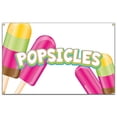 thumbnail image 1 of SignMission B-60 Popsicles19 60 in. Popsicles Banner with Concession Stand Food Truck Single Sided, 1 of 1
