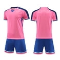 thumbnail image 4 of JCCXIN Outfit Sets Boys Youth Football O-Neck Short Sleeve T-Shirts Shorts Athletic Training Sportswear Kids Team Practice Play Relaxed Fit Clothes Sets, 4 of 4