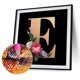 thumbnail image 1 of Cuadros Decorativos 5D diamante pintura DIY flor letra E completo redondo taladro pared decoración Rhinestone Ehuebsd Nuevos Originales, 1 of 9