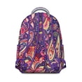 thumbnail image 3 of Colorful Paisley Boho Backpack with Padded Straps - Waterproof & Stylish for School, 3 of 6