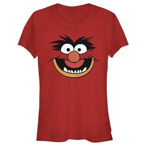 Junior's The Muppets Animal Costume  Graphic Tee Red Large