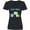 AB-Black, variant on Tea Rex Cute Green Dinosaur Pun Women's V-Neck T-Shirt