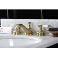 thumbnail image 2 of Kingston Brass KS1167BPL 8 in. Widespread Bathroom Faucet, Brushed Brass, 2 of 5
