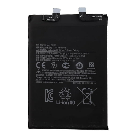 BN5E 1ICP5/66/92 Replacement Battery for Poco X4 Pro 5G / Note 11 Pro Mobile Phone Battery (3.87 V, 4900 mAh/18.9WH)
