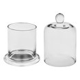 thumbnail image 3 of Jiandong Candle Holder Glass Display Dome Cloche Candle Holder for Wedding Party Table Centerpiece 17CM(6.69X3.94X3.94Inch), 3 of 10