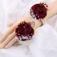 thumbnail image 3 of CSChome Wrist Flower For Wedding Faux Pearl Wrist Flower Adjustable Stunning Wedding Accessory Fade less Beautiful Wrist Flower Wedding Supply (Set of 1), 3 of 7