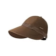 thumbnail image 2 of Summer Sales Under $5 Coffee Wide Straw Hat GIJNRIUIUA Women's Summer Sun Hat with Wide Brim Breathable Baseball Cap for Ponytail Baseball Cap Women Cap for Outdoor Travel Baseball Hat, 2 of 6