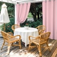 thumbnail image 2 of Pink Outdoor Curtains for Patio Waterproof, Windproof Privacy Curtains with Weighted Bottom, Farmhouse Pink Decor Outside Drapes for Picnic Garage Backyard Cabana 54"x108" 2 Panel, 2 of 8