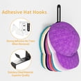Wahoo Hat Rack XIGOO 6-Pack Hat Racks, Wall Mounted Adhesive Hat Hooks, Space-Saving ...