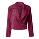 thumbnail image 5 of Puntoco Moda Mujer Manga Larga Frente Abierto Corto Cardigan Cremallera Chaqueta Abrigo top Puntoco Puntoco-530, 5 of 9