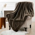 thumbnail image 6 of Home Soft Things Heavy Faux Fur Throw - Chocolate - 50" x 60", 6 of 10
