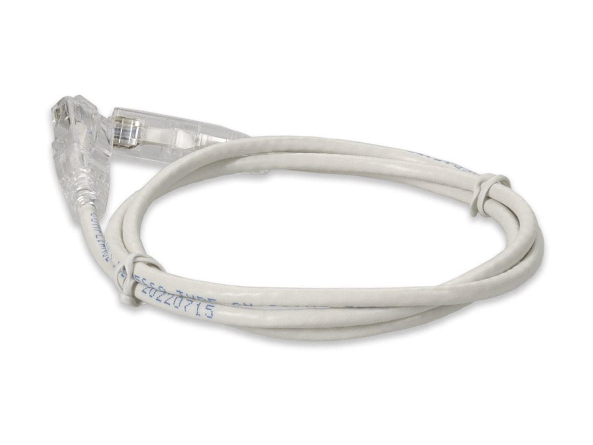 Addon ADD-10FSLCAT6A-WE 10ft White Cat 6a Slim Pvc Ethernet Cable Snagless Clear-claw Rj-45 M/m