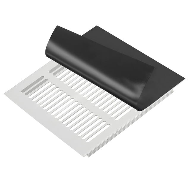 Cubierta de Ventilación Magnética Uxcell, Cubiertas de Registros de Aire de Piso y Pared, Bloqueador de Ventilación Magnético para Hogar RV HVAC Chimenea Horno Negro 9.9 " x 9.9 "