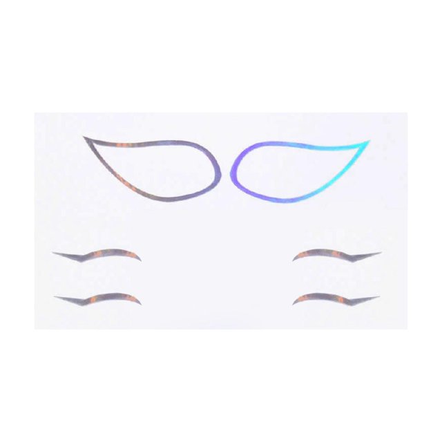 Delineador de ojos de colores Zulema pegatinas Autoadhesivo Tira D
